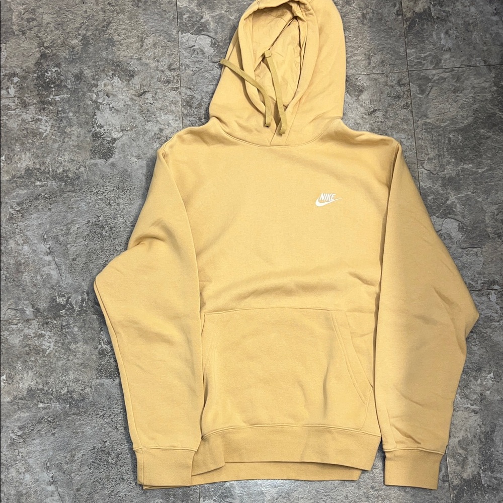 Nike Mustard Yellow Men's Hoodie (Large)